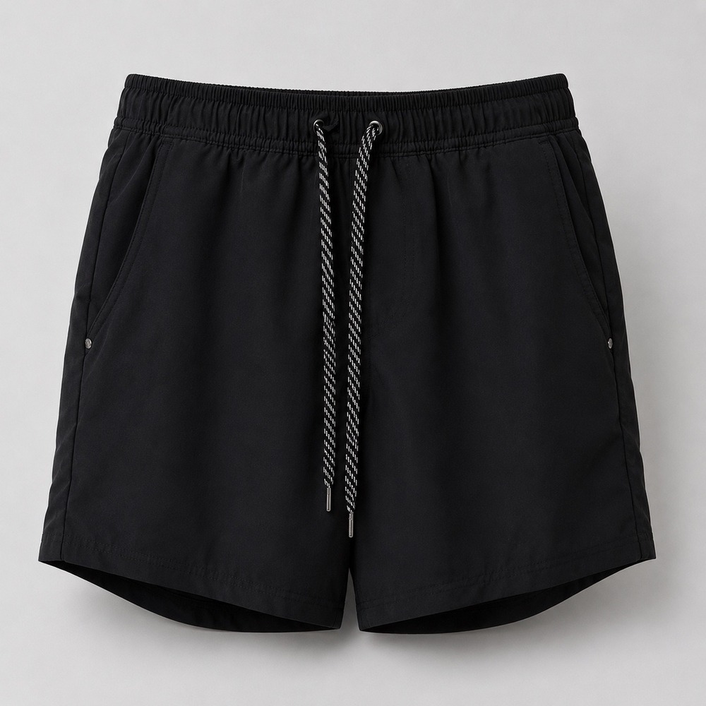 Cremieux Men Size Medium Black Athletic Gym Shorts Flawed Read Description TLC - Picture 1 of 9